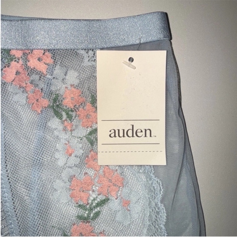 π Auden Sheer Floral Garter Belt Light Blue Various Sizes | NWT - Picture 2 of 7